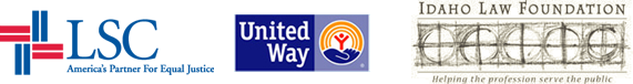LSC, United Way and Idaho Law Foundation Logos