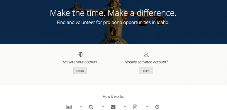 Idaho Pro Bono Opportunites Website